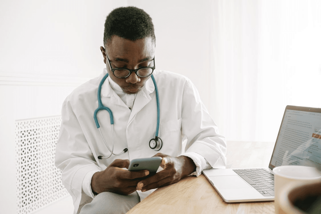 Doctor in clinic